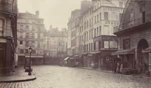 Rue de la Lingerie, de la rue Berger, 1860s-70s by Charles Marville