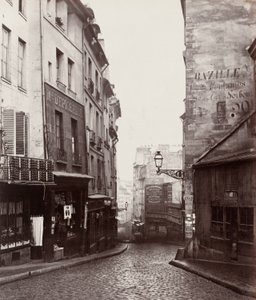 Rue de la Montagne-Sainte-Geneviève near the Intersection of Rue LaPlace by Charles Marville