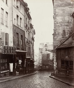 Rue de la Montagne-Sainte-Geneviève near the Intersection of Rue LaPlace, 1865-69 by Charles Marville