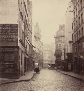 Rue des Lombards, from the Rue des Lavandières Sainte-Opportune, 1864 by Charles Marville