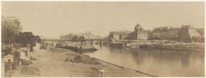 The Seine from the Pont du Carrousel Looking Towards Notre Dame, 1853 by Charles Marville