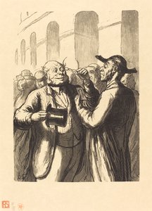Universal Exposition: Inspection of Photographs at the Turnstiles by Charles Maurand after Honoré Daumier