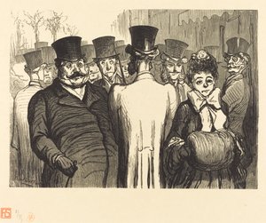 The Boulevard des Italiens by Charles Maurand after Honoré Daumier