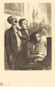 The Salon Singers by Charles Maurand after Honoré Daumier