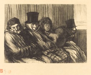 Pleasure Train by Charles Maurand after Honoré Daumier