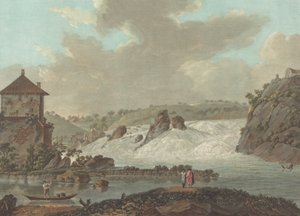 Falls of Schaffhausen by Charles Melchior Descourtis