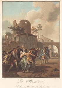 The Brawl, c. 1792 by Charles Melchior Descourtis