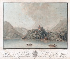 View of Rinkenberg on Lake Brenz