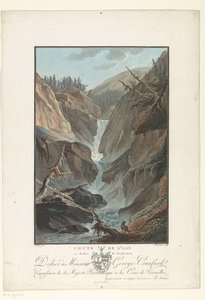 Waterfall of the River Aare (Remarkable Views of the Mountains of Switzerland)