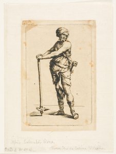 A Soldier Standing, Full Face by Charles Meryon