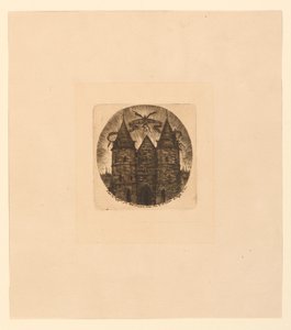 Ancient Gate of the Palace of Justice by Charles Meryon