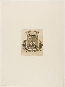 Arms Symbolic of the City of Paris by Charles Meryon