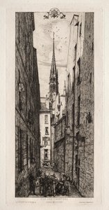 Chantrey Street, Paris by Charles Meryon