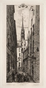 Chantrey Street, Paris, 1862 by Charles Meryon