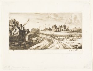 Entrance to the Suburb of Saint-Marceau, Paris by Charles Meryon