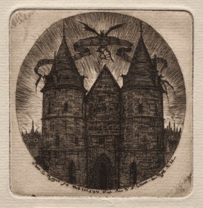 Etchings of Paris: Old Gate of the Palace of Justice by Charles Meryon