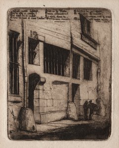 Etchings of Paris: The Street of the Bad Boys by Charles Meryon
