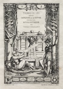 Frontispiece for a Catalogue of the Engravings of Thomas de Leu by Charles Meryon