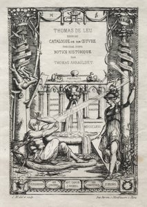 Frontispiece for a Catalogue of the Engravings of Thomas de Leu by Charles Meryon