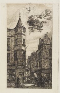 House with a Turret, No. 22 by Charles Meryon