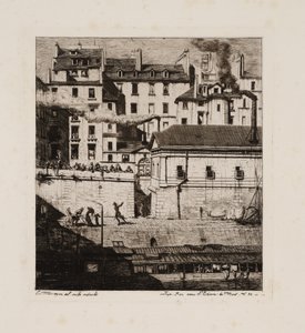 The Morgue, Paris by Charles Meryon