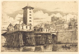 The Notre-Dame Pump by Charles Meryon