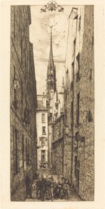 Chantrey Street, Paris by Charles Meryon