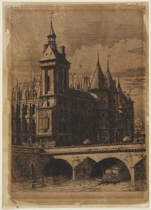 The Clock Tower - 1852 by Charles Meryon