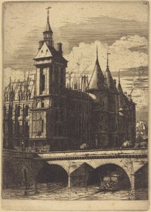 The Clock Tower, Paris by Charles Meryon