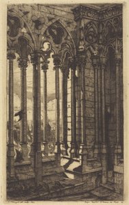 The Gallery of Notre Dame, Paris by Charles Meryon