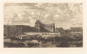 The Old Louvre, from a Painting by Zeeman, 1651