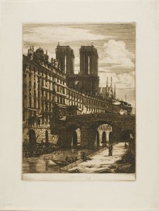 Le Petit Pont, Paris by Charles Meryon