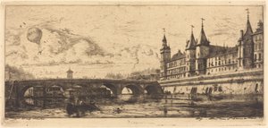 Le Pont-au-Change, Paris by Charles Meryon