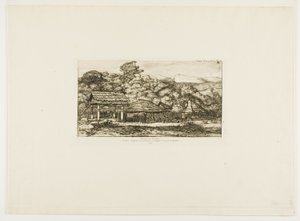 Native Barns and Huts at Akaroa, Banks