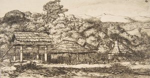 Native Barns and Huts at Akaroa, Banks Peninsula