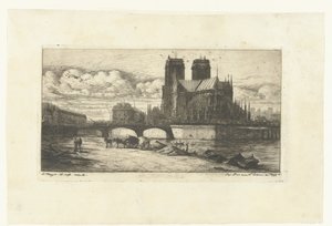 Notre-Dame in Paris (series title: Eaux-Fortes sur Paris)