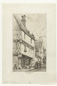 Old House or House of the Musician in Bourges by Charles Meryon