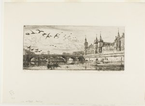 Pont-au-Change, Paris by Charles Meryon