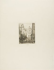 Rue Pirouette aux Halles, Paris by Charles Meryon