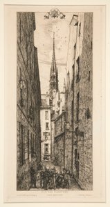 Rue des Chantres by Charles Meryon