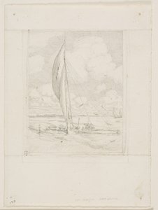Swift-Sailing Proa, Mulgrave Archipelago, Oceania by Charles Meryon