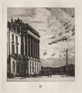 The Admiralty, Paris by Charles Meryon
