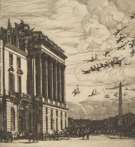 The Admiralty, Paris by Charles Meryon