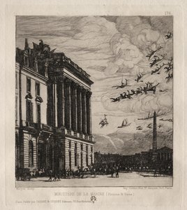 The Admiralty, Paris, 1865 by Charles Meryon