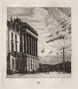 The Admiralty, Paris, 1865 by Charles Meryon