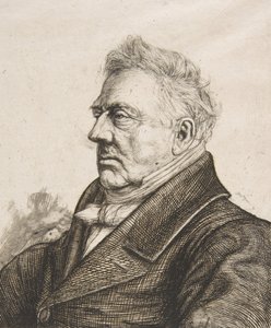 The Breton archaeologist Louis Jacques Marie Bizeul, after a photograph by Charles Meryon