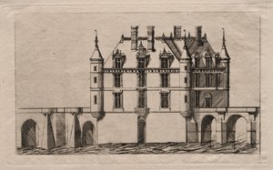 The Chateau of Chenonceau by Charles Meryon