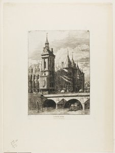 The Clock Tower, Paris by Charles Meryon