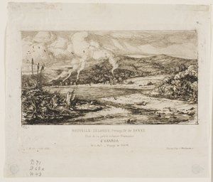 The Little French Colony at Akaroa, 1845 by Charles Meryon