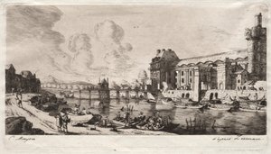 The Pavillon de Mademoiselle and Part of the Louvre